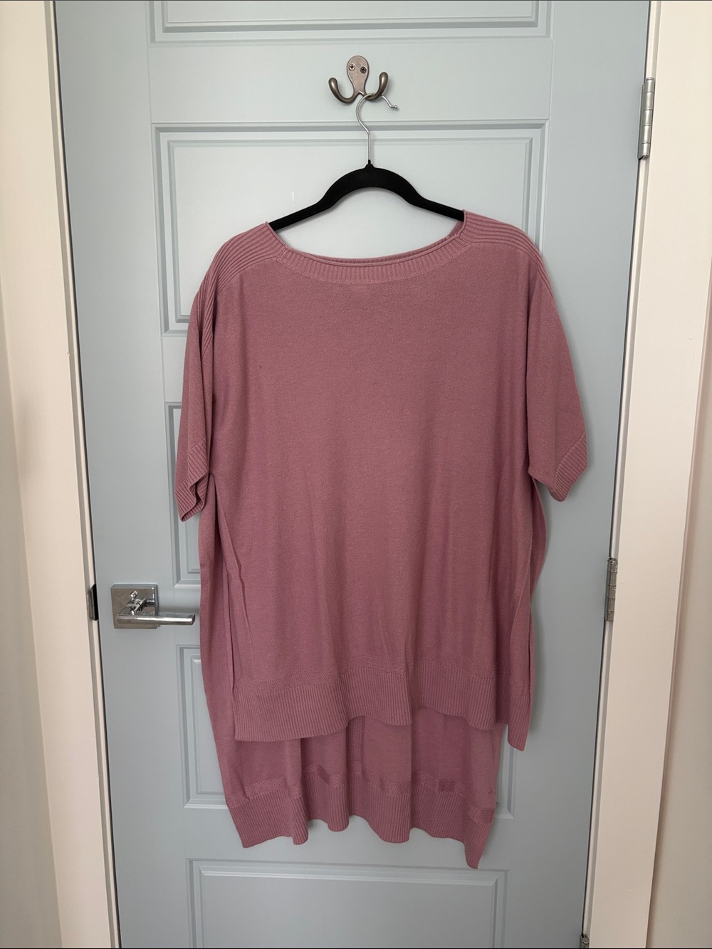 lululemon athletica Dusty Rose Short Sleeve Knit Hi-Lo Tunic